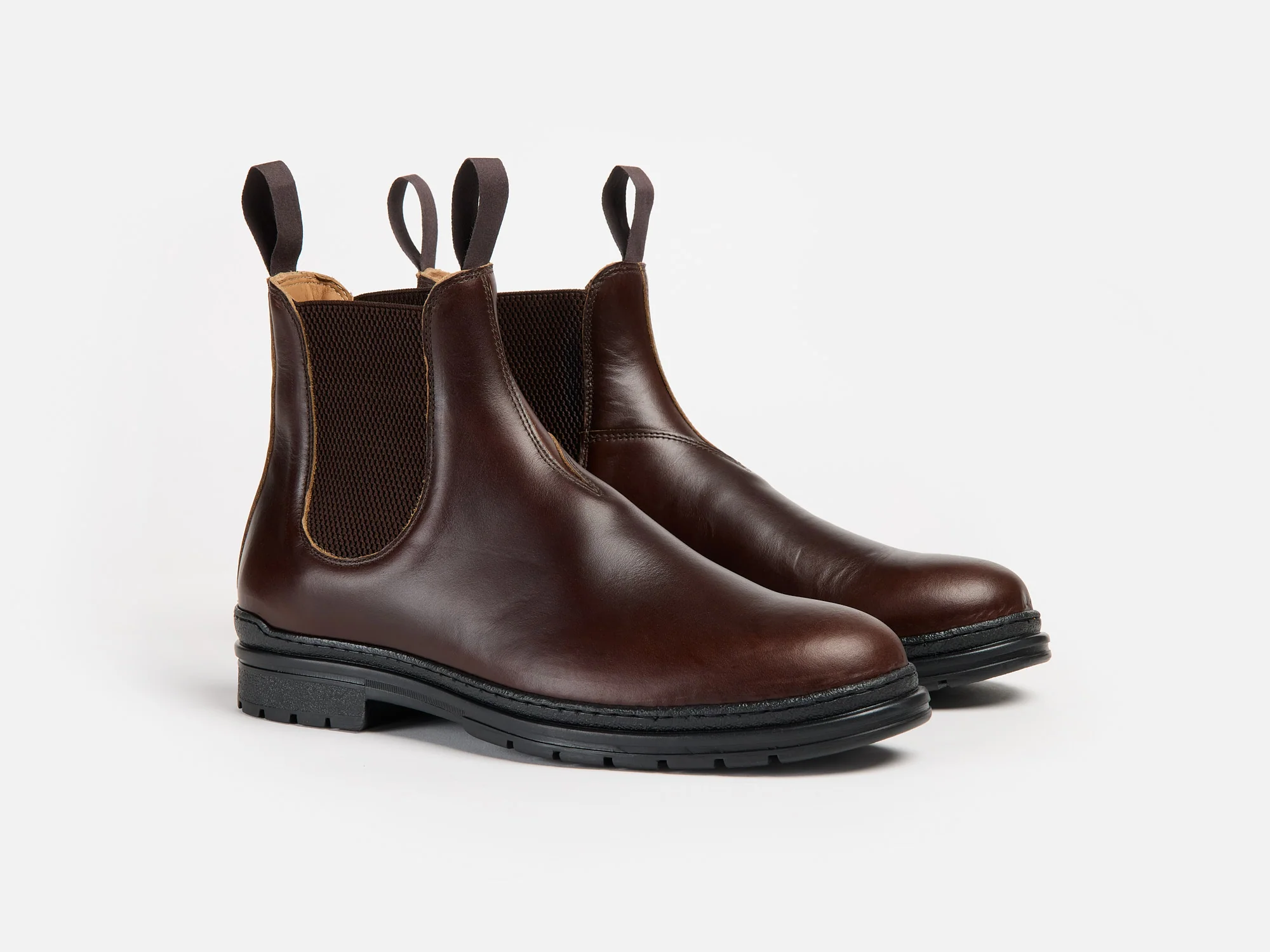 BASLOW Chelsea Boot - Horween Chromexcel Dark Brown Leather - Image 3